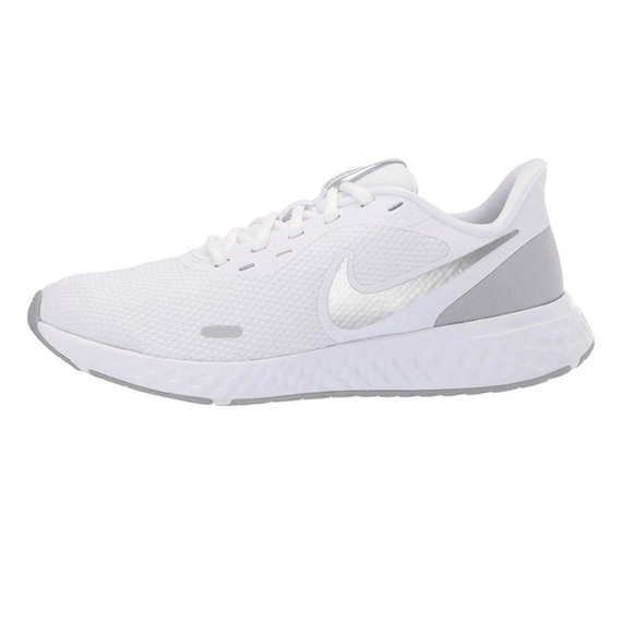 Nike Revolution 5 Sneakers Running Shoes Lace White Pure Platinum Mesh Unisex - Picture 8 of 15